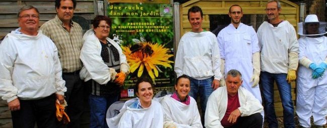 Artpiculture, partenaire de la commune de Vic en Bigorre depuis 2011. La restauration du rucher.